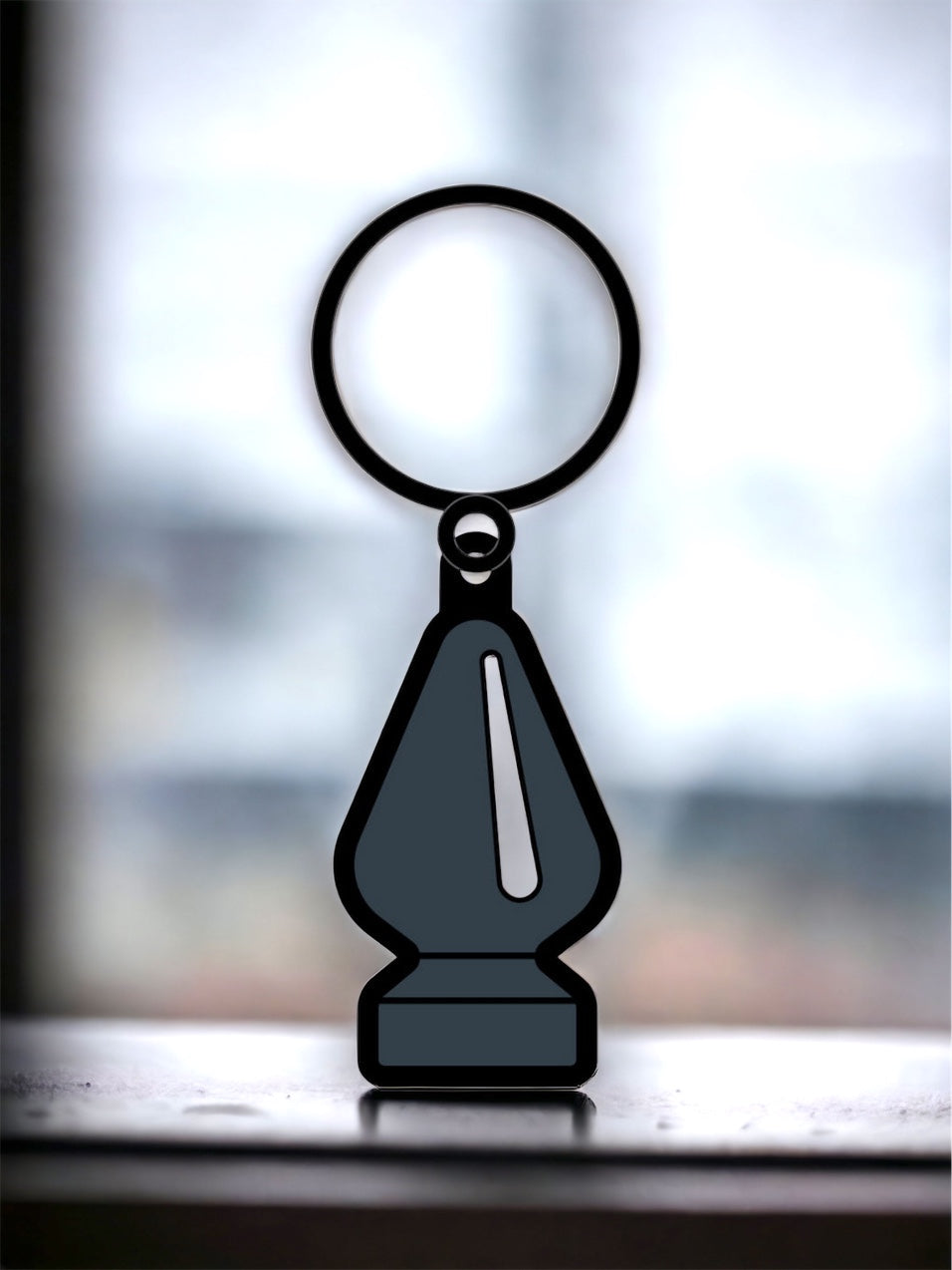 Black Butt Plug Keychain