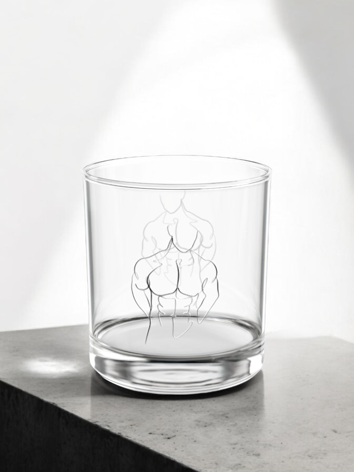 Shirtless Rocks Glass