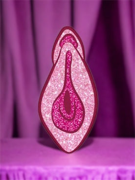 Glitter Vulva Pin