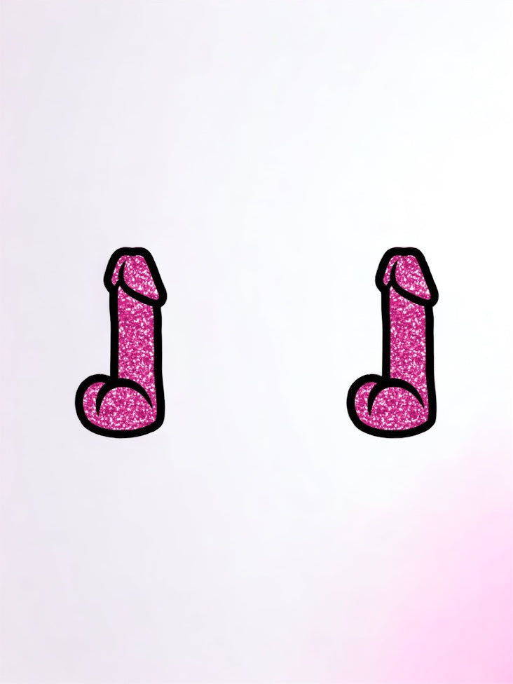 Pink Dildo Earrings