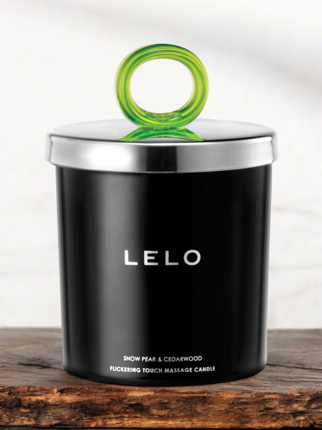 LELO Flickering Touch Massage Candle - Snow Pear & Cedarwood