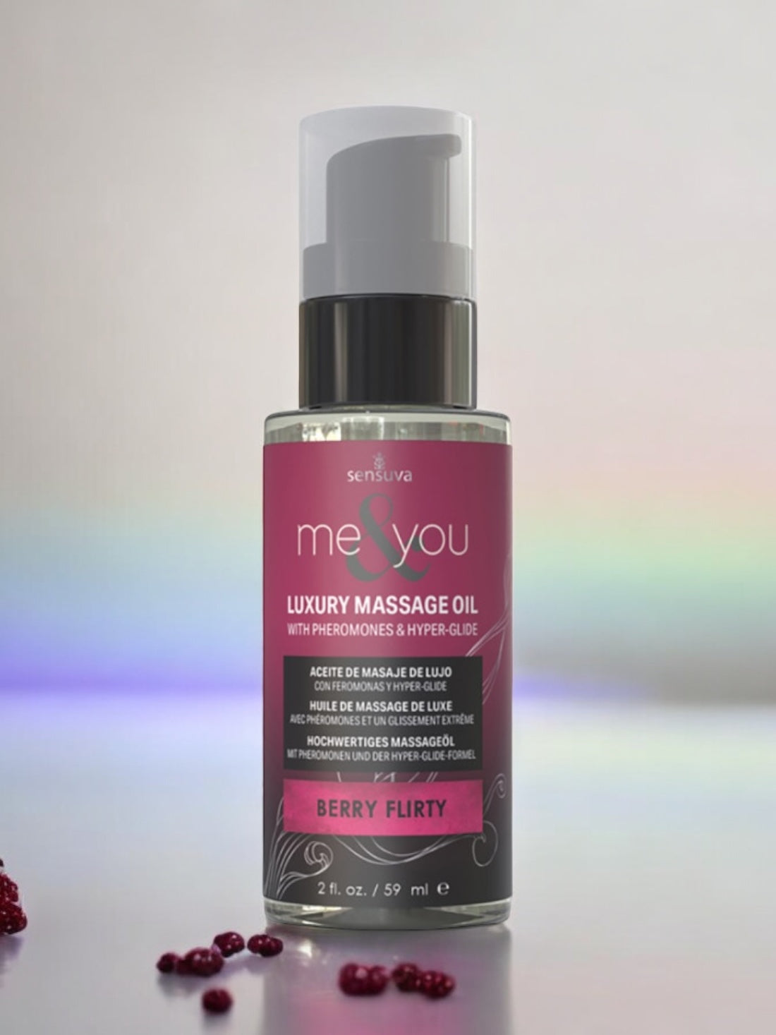 Sensuva Me & You Pheromone Massage Oil - Berry Flirty