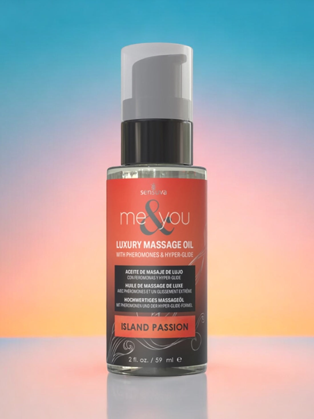 Sensuva Me & You Pheromone Massage Oil - Island Passion