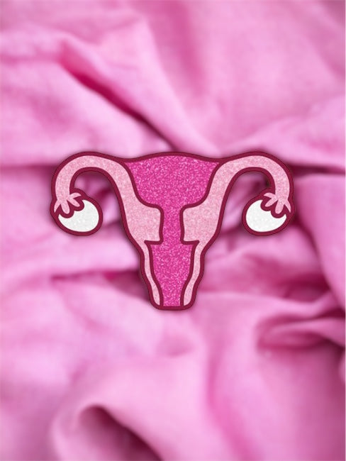 Glitter Uterus Pin