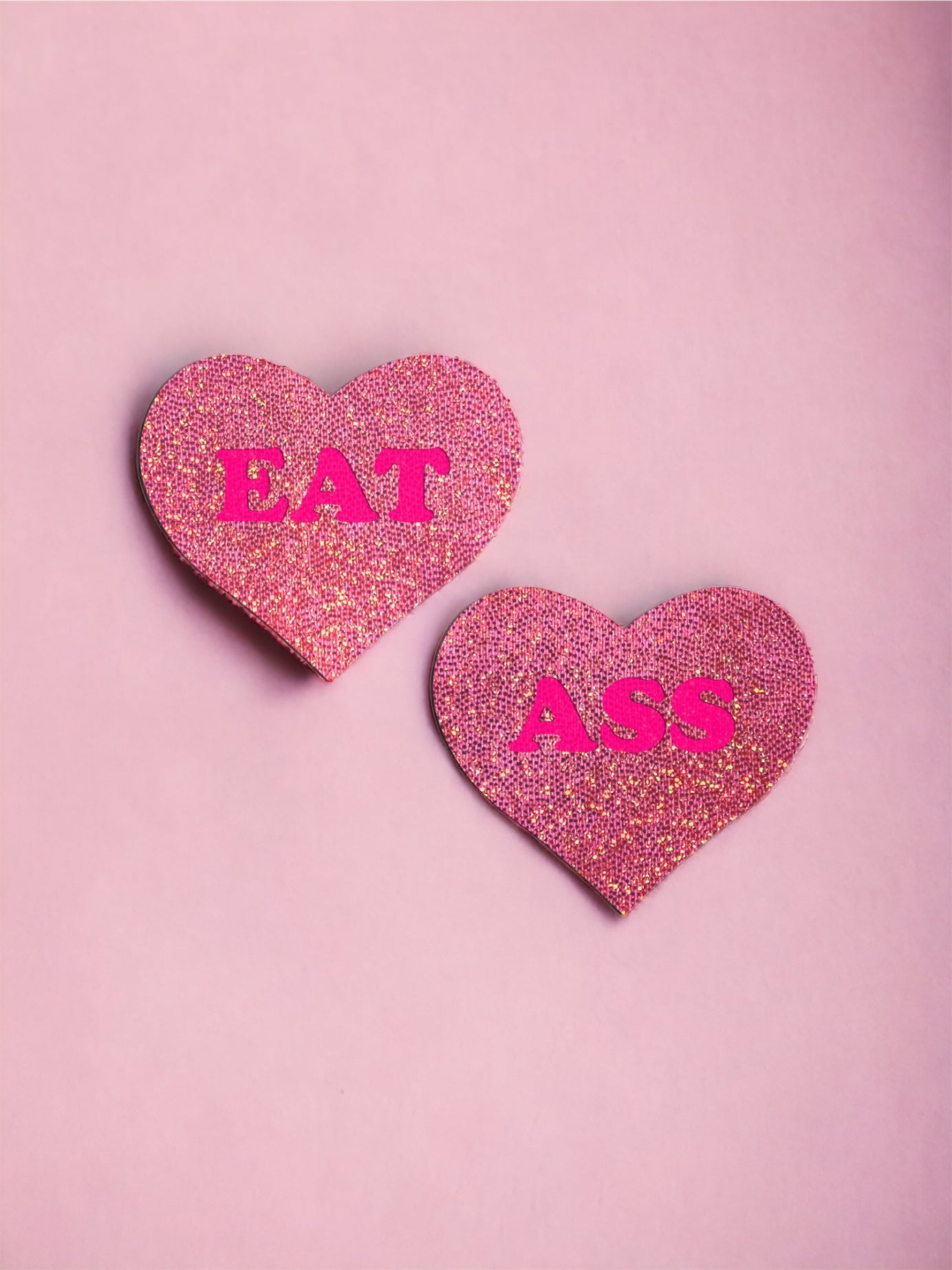 Eat Ass Glitter Hearts