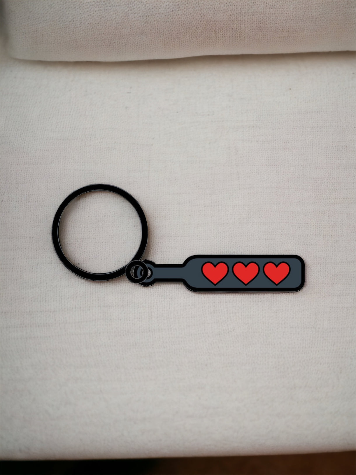 Hearts Paddle Keychain
