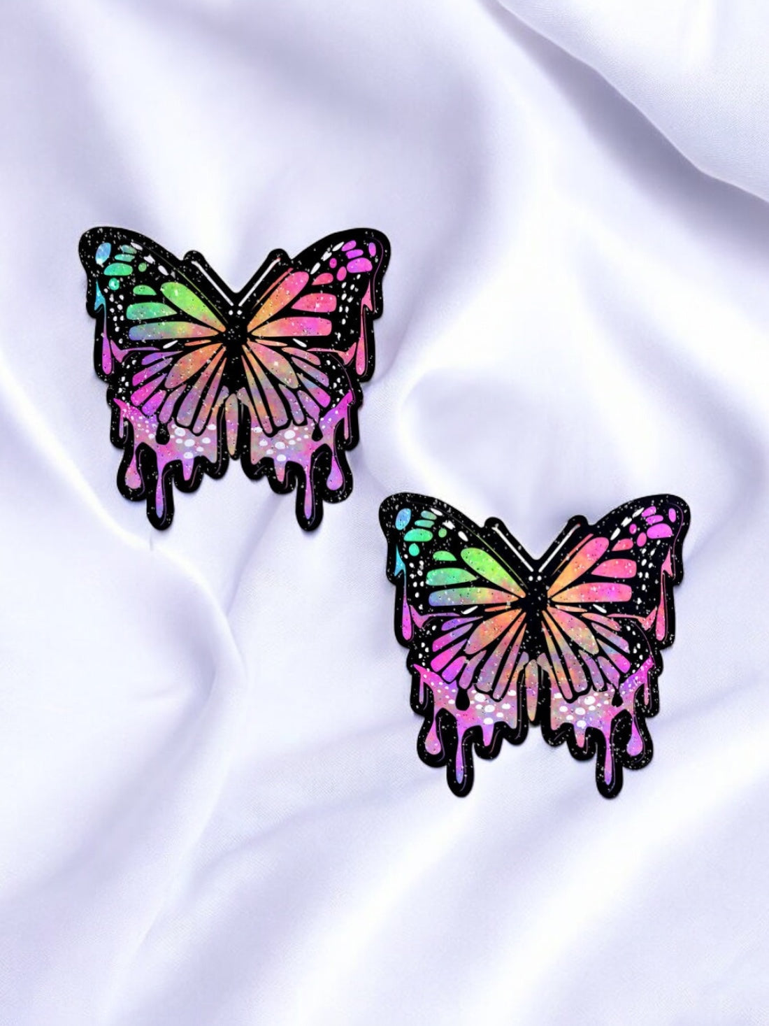 Trippy Rainbow Melted Butterflies