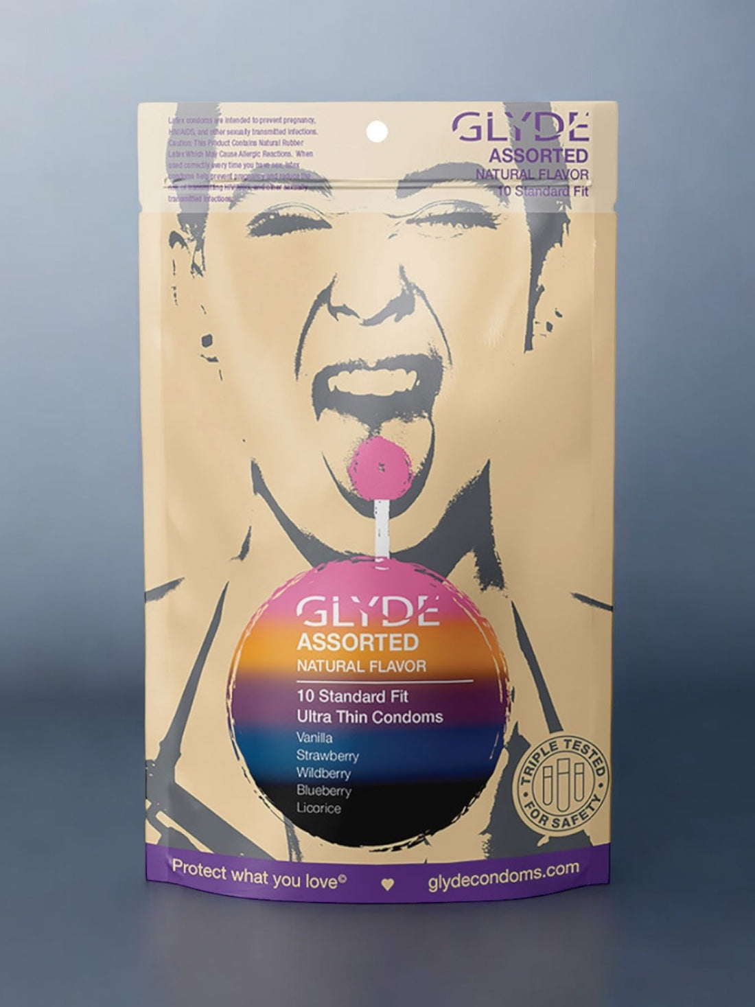 Glyde Organic Assorted Flavored Condoms