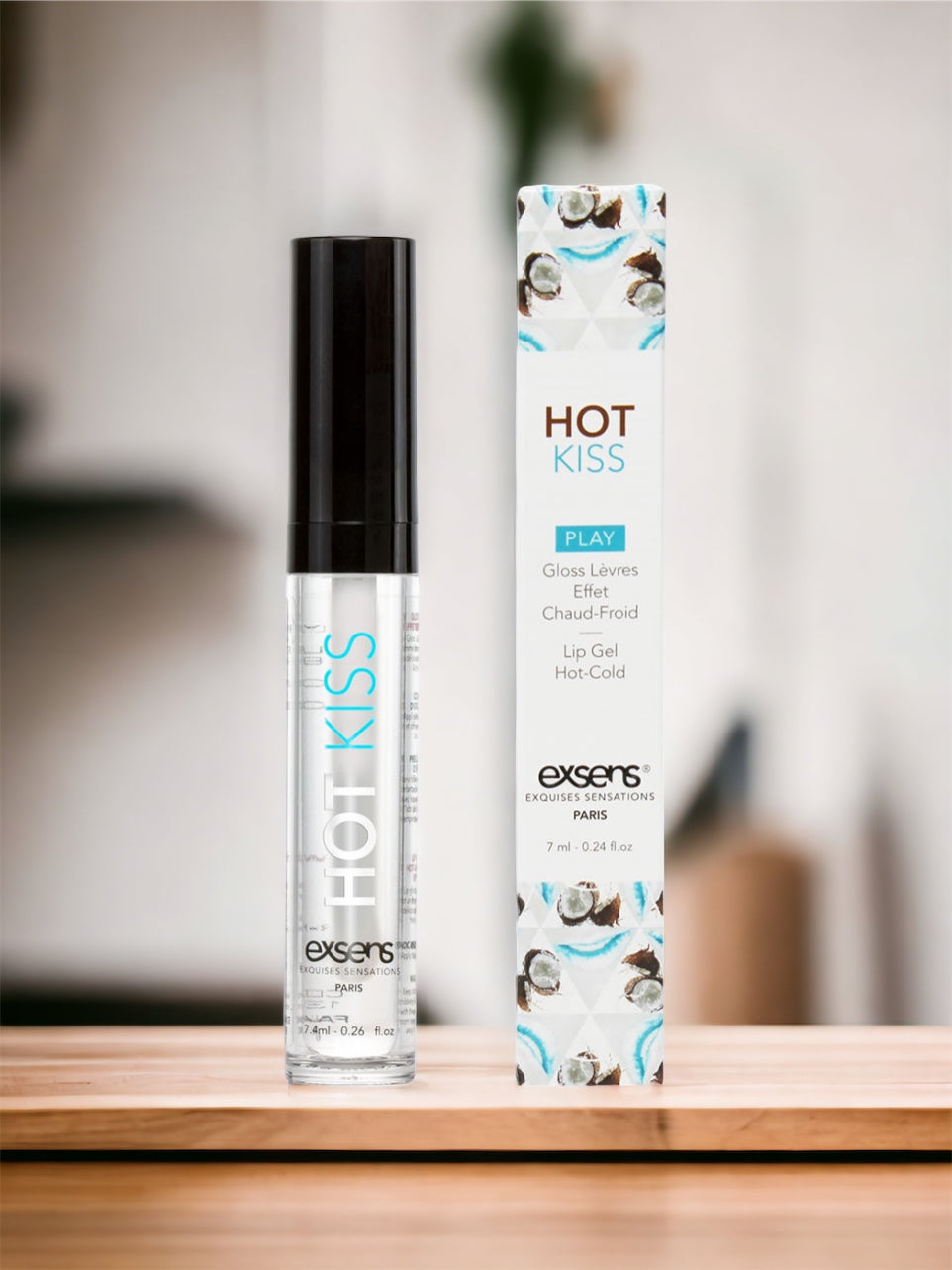 Hot Kiss Arousal Lip Gloss - Coconut