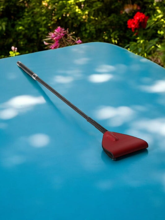 Red Leather Riding Crop
