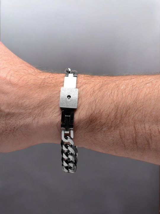 Chained Locking Bracelet & Key Necklace