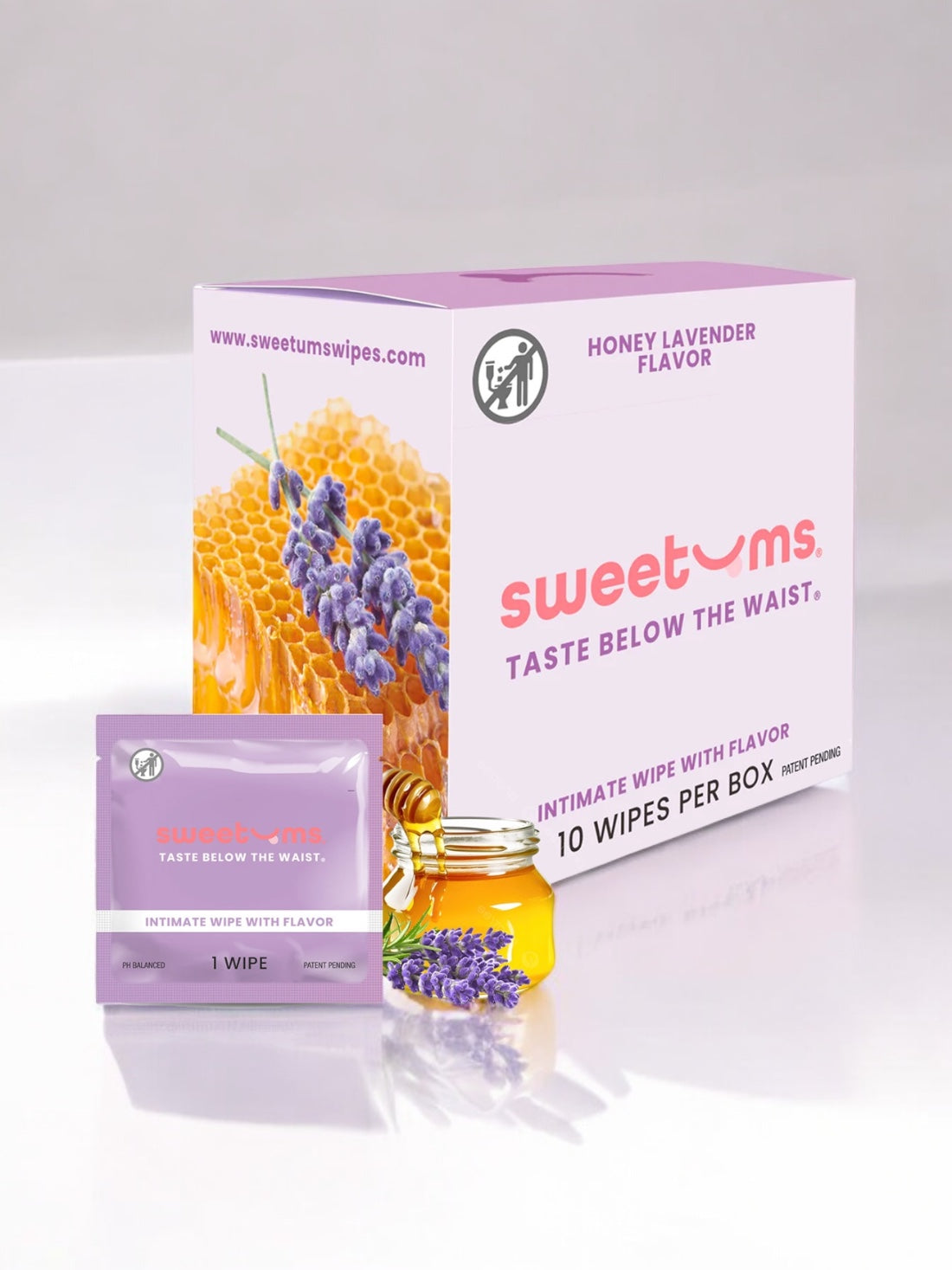 Sweetums Flavored Intimate Wipes 10pk