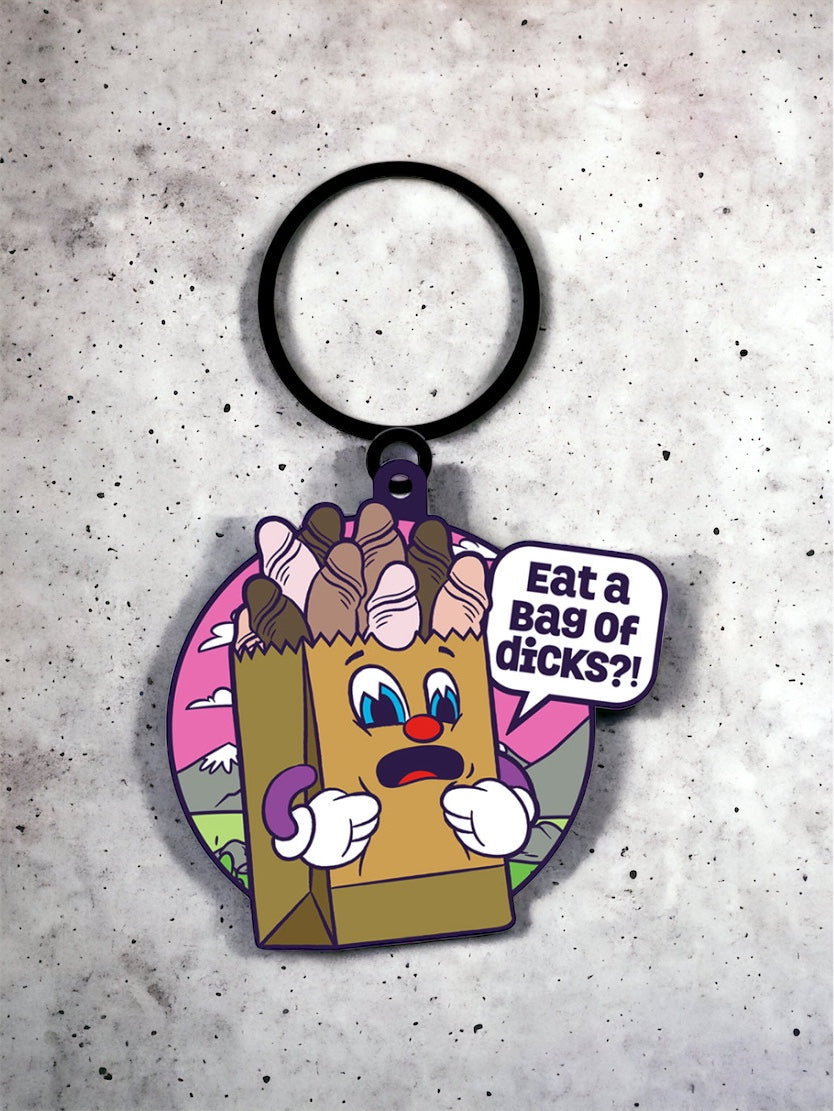 Eat A Bag of Dicks Keychain