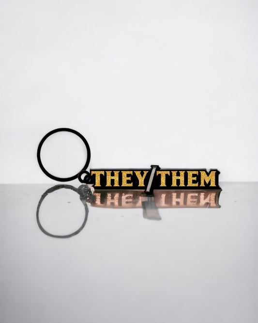 They/Them Keychain