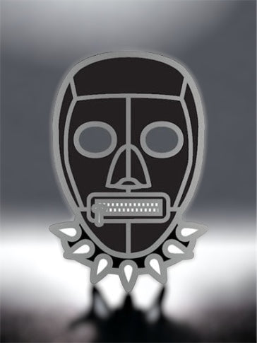 Black Bondage Mask Pin