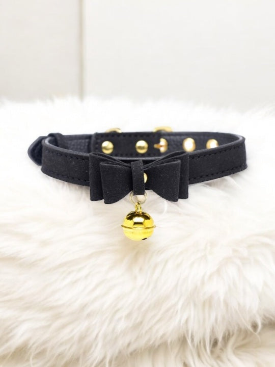 Golden Kitty Cat Bell Collar