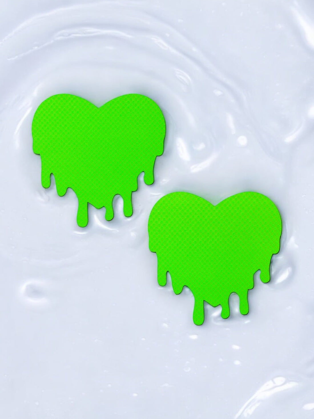 Green Melted Hearts