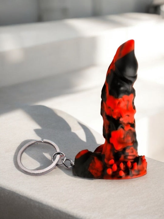 Fire Demon Mini Dildo Keychain