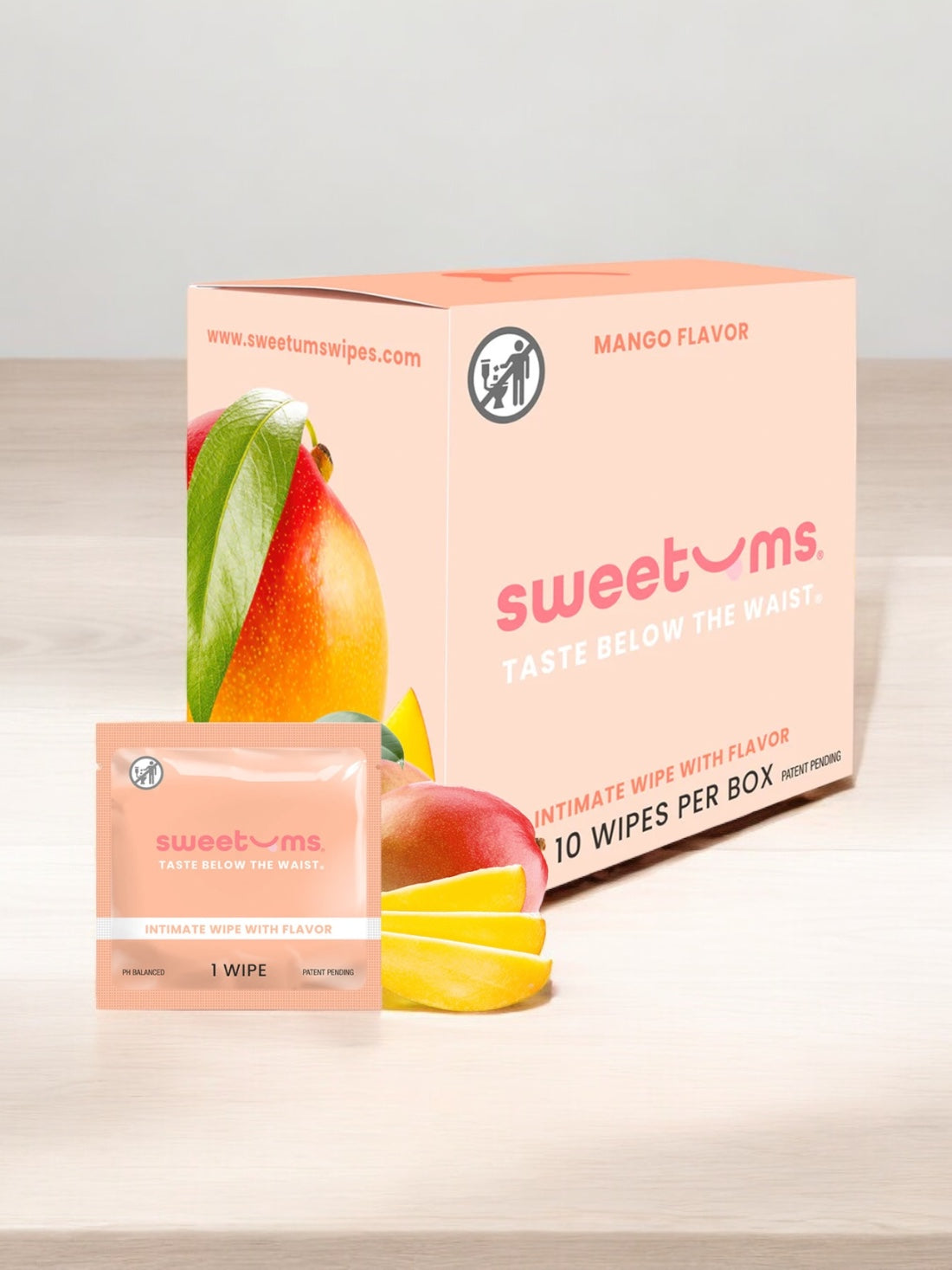 Sweetums Flavored Intimate Wipes 10pk