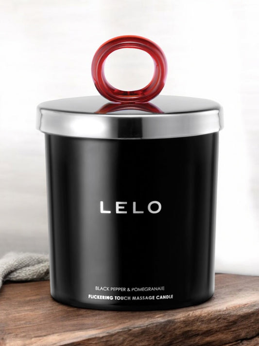 LELO Flickering Touch Massage Candle - Black Pepper & Pomegranate