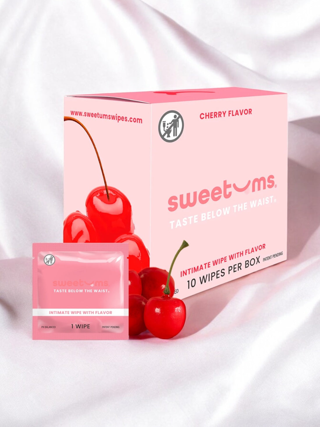 Sweetums Flavored Intimate Wipes 10pk