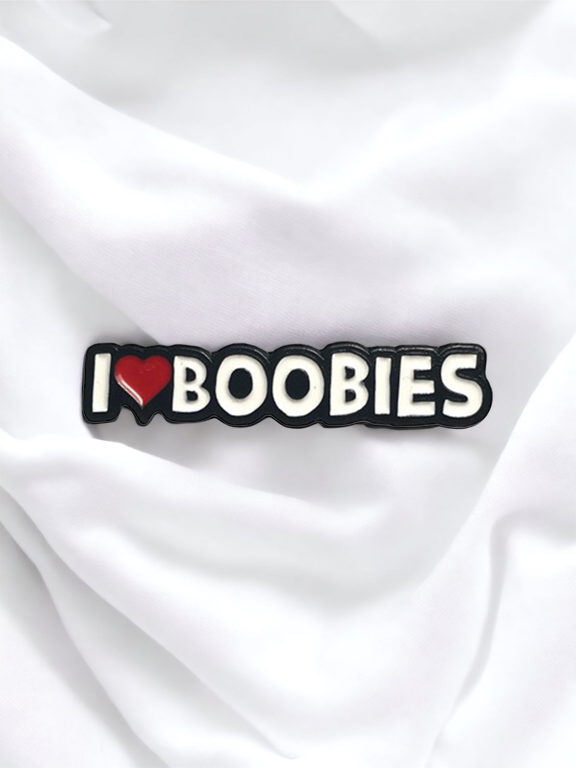 I Heart Boobies Pin