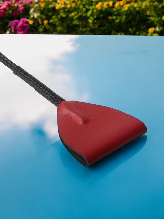 Red Leather Riding Crop