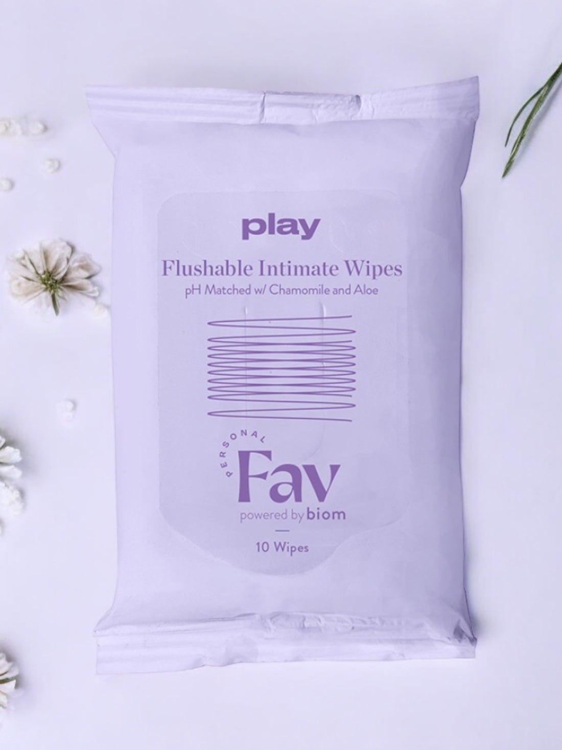 Personal Fav Play Flushable Intimate Wipe 10ct
