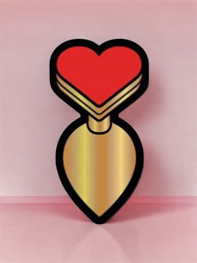 Heart Butt Plug Pin