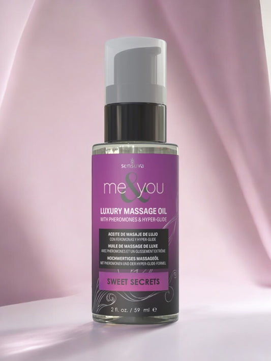 Sensuva Me & You Pheromone Massage Oil - Sweet Secrets