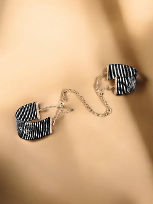 Desir Metallique Mesh Handcuffs - Black