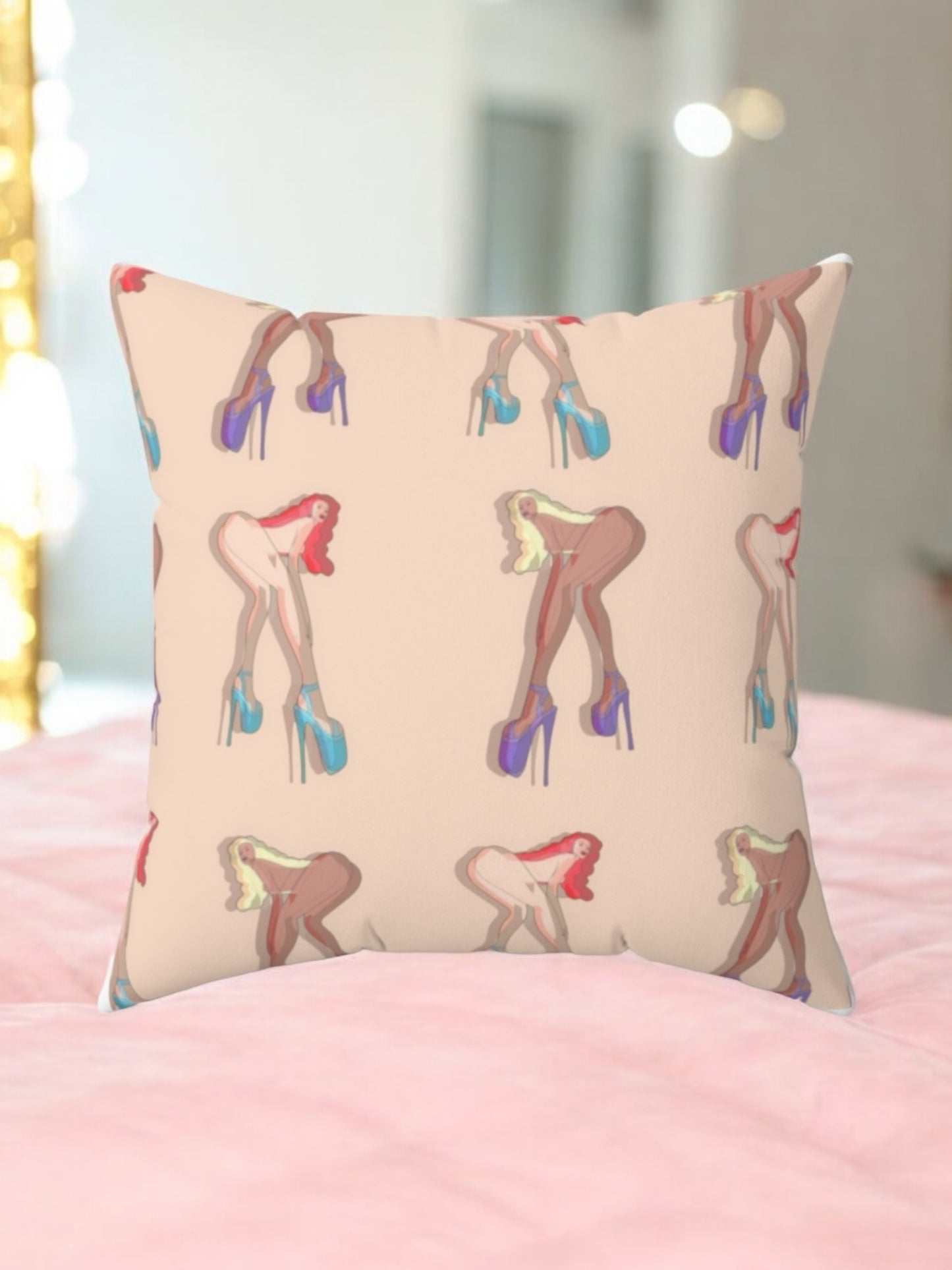 Faux Suede Pillow - Shake Something