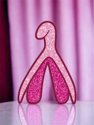 Glitter Clitoris Pin