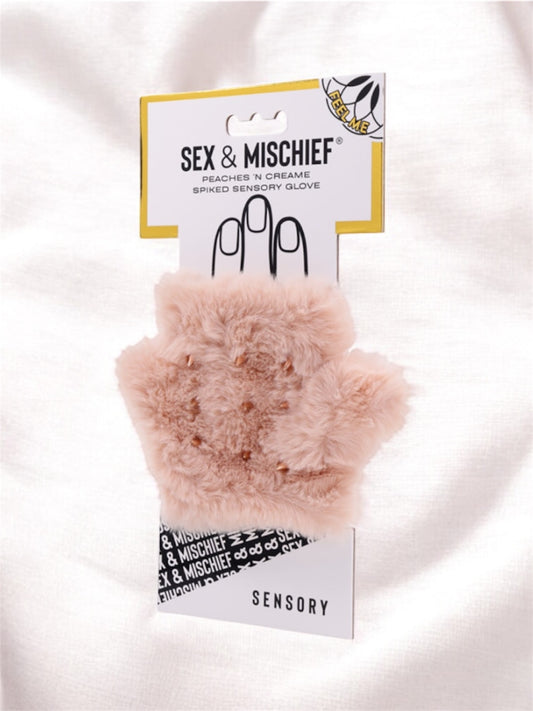 Sex & Mischief Peaches 'n CreaMe Spiked Sensory Glove